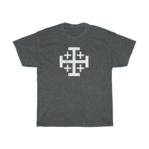 Jerusalem Cross t-shirt dark heather