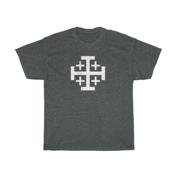 Jerusalem Cross t-shirt dark heather