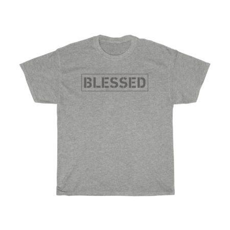 'Blessed' t-shirt grey