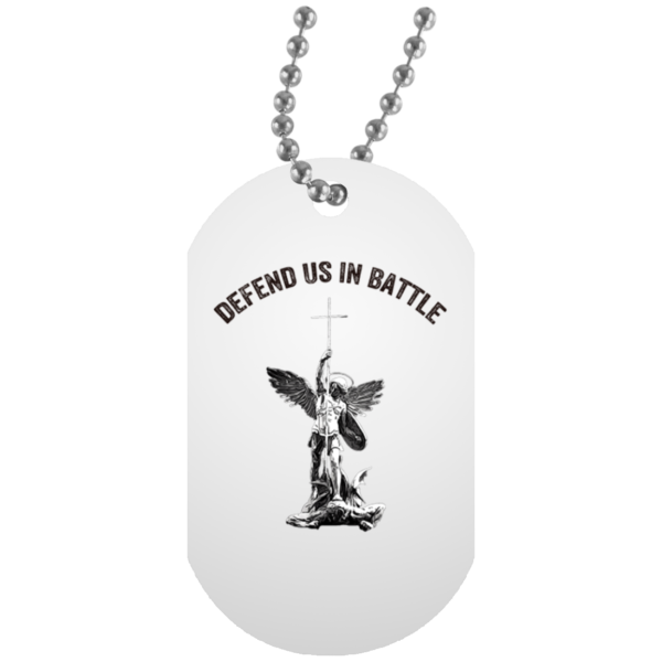ST MICHAEL DOG TAG NECKLACE